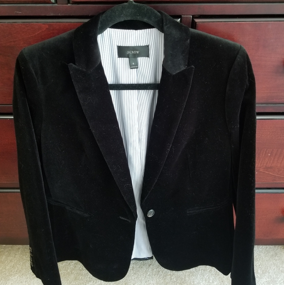 J. Crew velvet blazer
